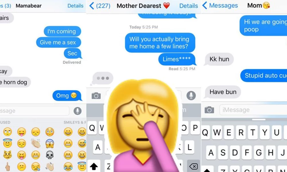 Example of autocorrection