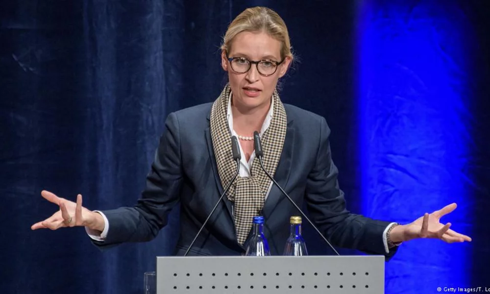Alice Weidel speeching