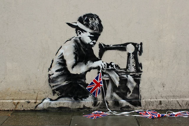 Banksy, Street Art, 'Slave Labour'