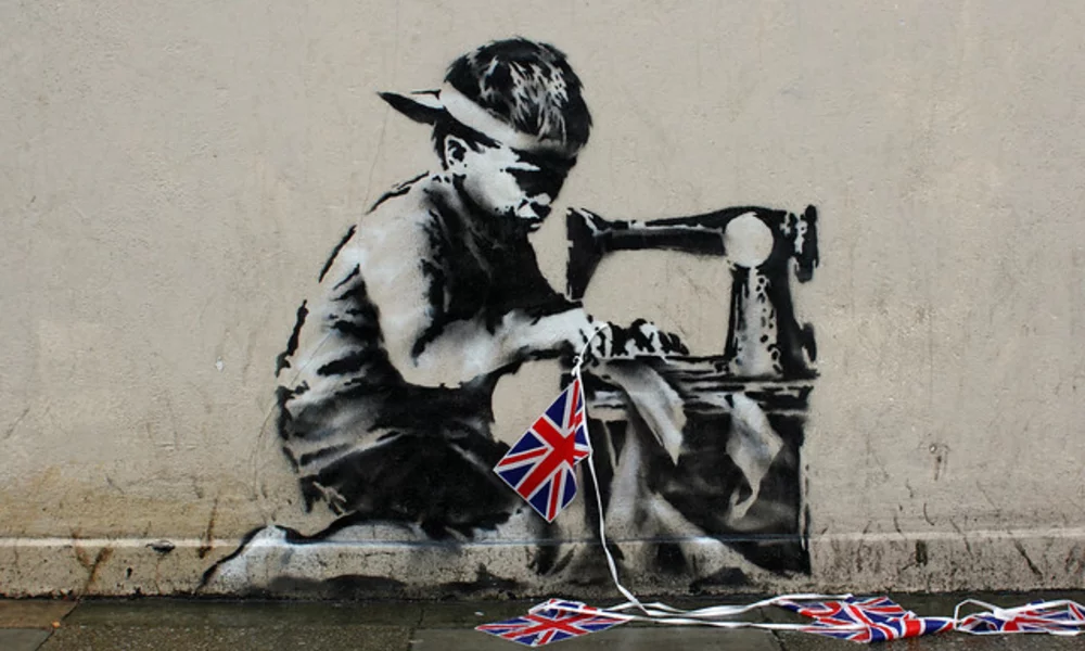 Banksy, Street Art, 'Slave Labour'