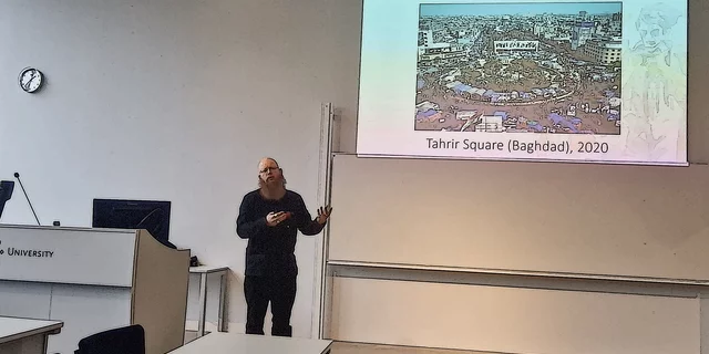 Mathijs van de Sande talks about 'Prefigurative Democracy' at Tilburg University 