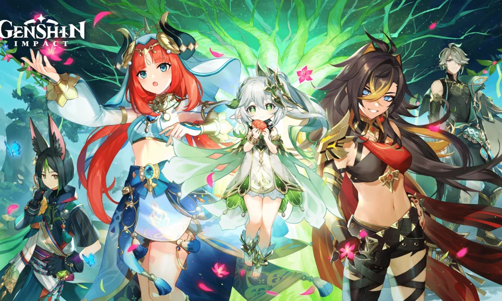 Promotional art for the release of the new region in Genshin Impact