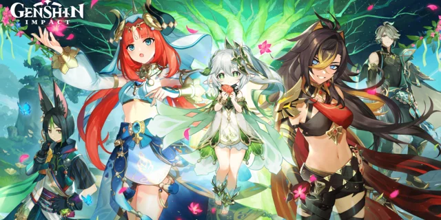 Promotional art for the release of the new region in Genshin Impact