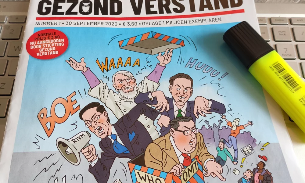 Foto voorkant van eerste editie Gezond Verstand 