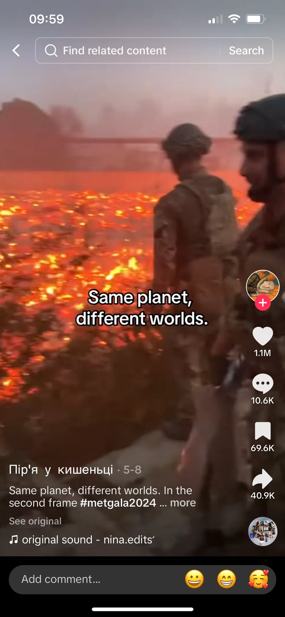 Screenshot of a TikTok by @buntius