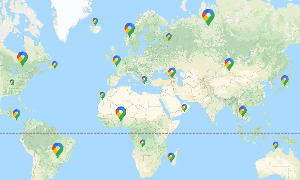 Google's representation of the world