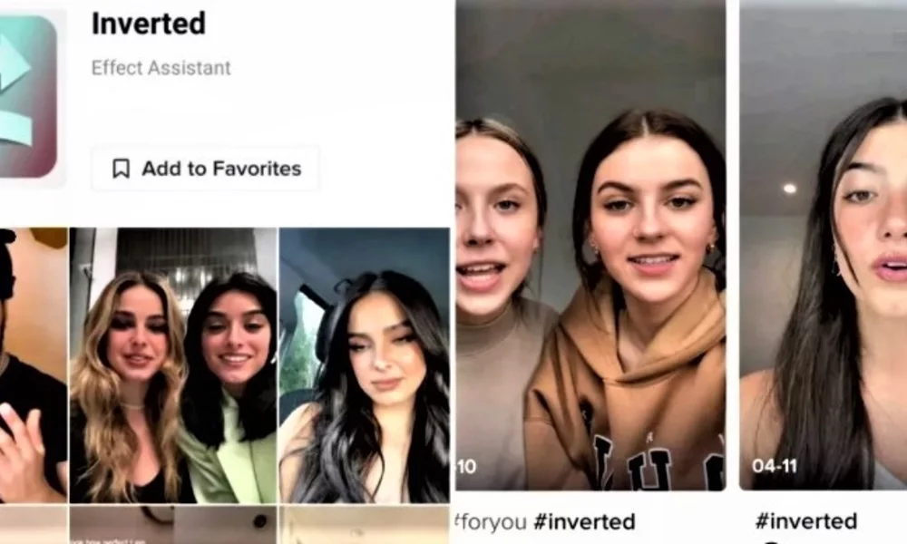 The inverted filter on TikTok