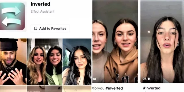 The inverted filter on TikTok