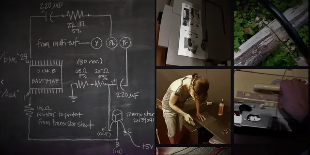 Screenshot of split screen design of thresholds