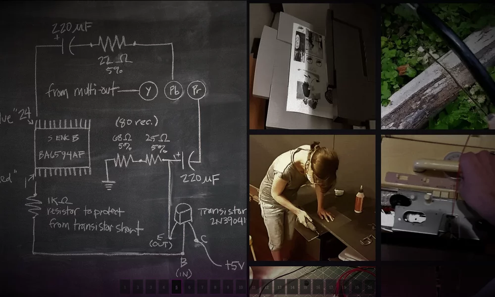 Screenshot of split screen design of thresholds