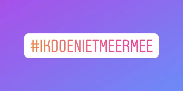 #ikdoenietmeermee