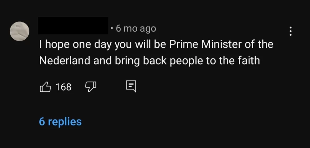 Comment on Vlaardingerbroek's interview