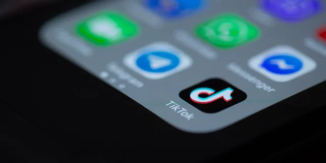 A phone screen showing the TikTok app icon