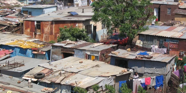 A shanty town in Soweto, South Africa