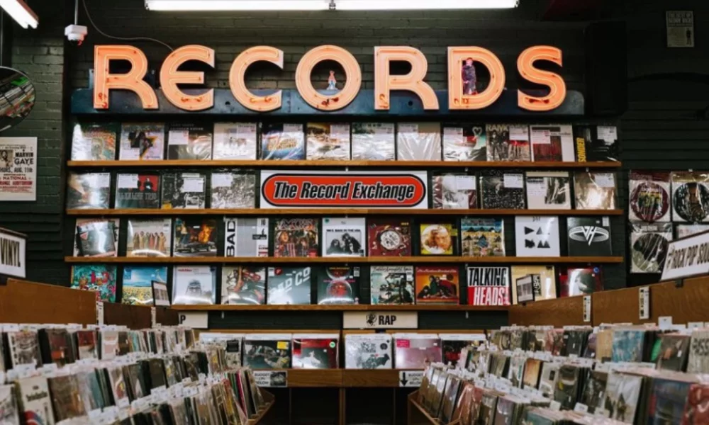 Record store interior